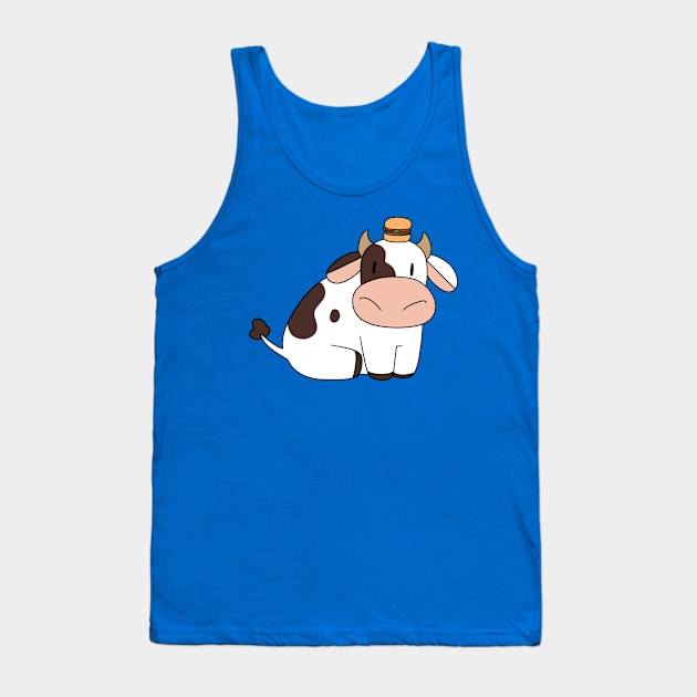 Burger Cow Tank Top by saradaboru